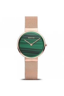 Классические аналоговые кварцевые часы из нержавеющей стали — 14531-368 Bering, зеленый