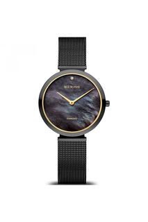 Классические аналоговые кварцевые часы из нержавеющей стали - 18132-132 Bering, черный