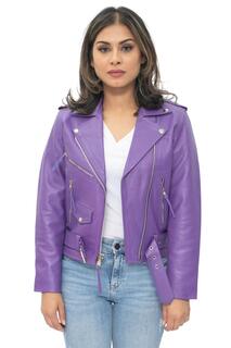 Байкерская куртка Brando из коровьей кожи-Мурсия Infinity Leather, фиолетовый