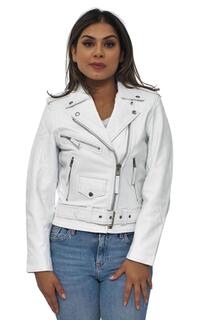 Байкерская куртка Brando из коровьей кожи-Мурсия Infinity Leather, белый