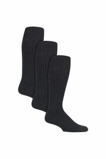 Набор из 3 пар длинных толстых носков до колена в стиле милитари Country Pursuit, черный
