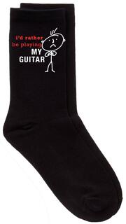 Я бы лучше поиграл на гитаре Черные носки до середины икры 60 SECOND MAKEOVER, черный