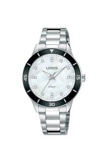 Классические аналоговые кварцевые часы из нержавеющей стали — Rg245Rx9 Lorus, белый