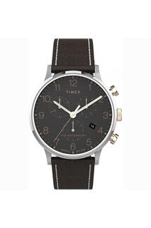 Классические аналоговые кварцевые часы из нержавеющей стали — Tw2T71500 Timex, серый