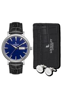 Классические аналоговые кварцевые часы из нержавеющей стали - LL106021Gs1 Locksley London, синий