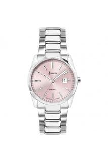 Классические аналоговые кварцевые часы из нержавеющей стали для женщин на каждый день — 74003 Accurist, розовый