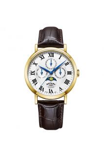 Классические аналоговые кварцевые часы из нержавеющей стали Windsor - Gs05328/01 Rotary, белый