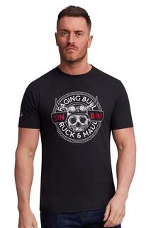Байкерская футболка Ruck and Maul Raging Bull, черный