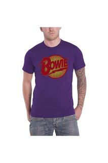 Футболка с винтажным логотипом Diamond Dogs David Bowie, фиолетовый