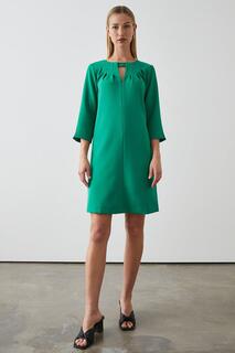Платье свободного кроя со складками спереди Debenhams, зеленый