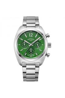 Классические аналоговые часы Avenger Sport из нержавеющей стали — Gb05485/24 Rotary, зеленый