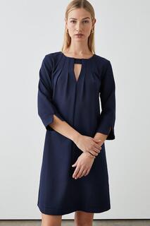 Платье свободного кроя со складками спереди Debenhams, темно-синий