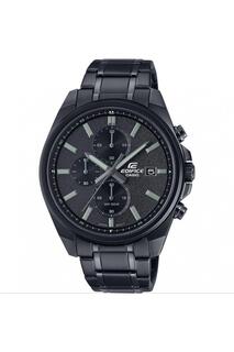 Классические аналоговые часы Edifice из нержавеющей стали — EFV-610Dc-1Avuef Casio, черный
