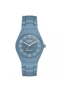 Классические аналоговые часы Grenen Ocean Tide Ocean Material SkW6812 Skagen, синий