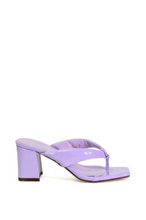 Сандалии-мюли &apos;Lylia&apos; с квадратным носком на блочном каблуке XY London, фиолетовый