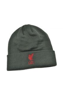 Вязаная шапка-бини Bronx Liver Bird с отвернутыми манжетами Liverpool FC, серый