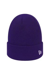 Вязаная шапка с флагом New Era, фиолетовый