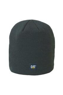 Вязаная шапка-бини с логотипом Caterpillar, черный