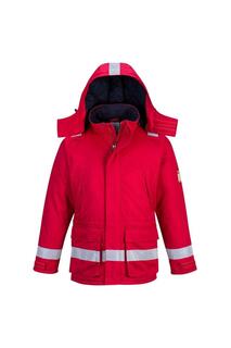Огнестойкая антистатическая зимняя стеганая куртка Portwest, красный