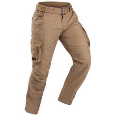 Трекинговые брюки-карго Decathlon Travel Travel 100 Forclaz, коричневый