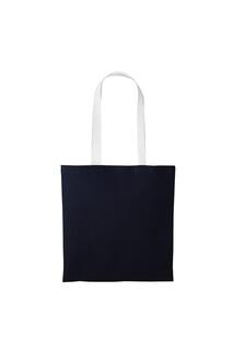 Хлопковая сумка-шоппер Varsity с длинной ручкой Nutshell, темно-синий