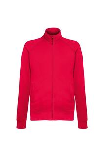 Легкая куртка-толстовка с молнией во всю длину Fruit of the Loom, красный