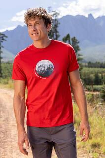 Легкая повседневная футболка из органического материала Adventure Begins Mountain Warehouse, красный