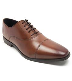 Деловые кожаные оксфорды Fagen на шнуровке Thomas Crick, коричневый