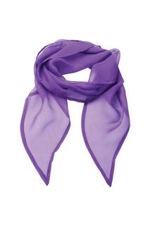 Деловой шифоновый деловой шарф Premier, фиолетовый Premier.