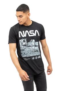 Хлопковая футболка «Салют» NASA, черный