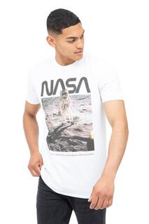 Хлопковая футболка Aldrin NASA, белый