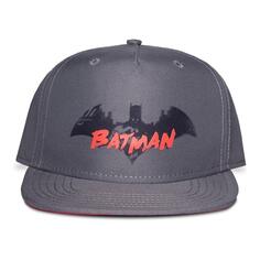 Детская бейсболка Snapback с символом и логотипом Batman Gotham City Bat, для мальчика, серая/красная (SB842320BTM), мультиколор