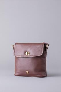 Кожаная сумка через плечо &apos;Rickerlea&apos; с поворотным замком Lakeland Leather, коричневый