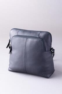 Кожаная сумка через плечо &apos;Raven&apos; Lakeland Leather, синий