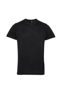 Легкая футболка для фитнеса Tri Dri с короткими рукавами TriDri, черный