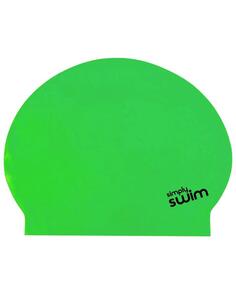 Однотонная латексная шапочка для плавания Simply Swim, зеленый