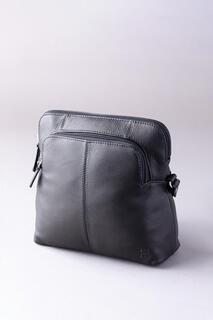 Кожаная сумка через плечо &apos;Raven&apos; Lakeland Leather, черный