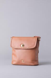 Кожаная сумка через плечо &apos;Rickerlea&apos; с поворотным замком Lakeland Leather, коричневый
