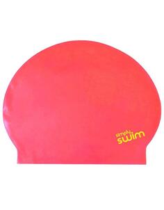 Однотонная латексная шапочка для плавания Simply Swim, оранжевый