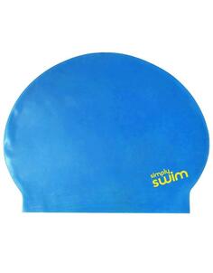 Однотонная латексная шапочка для плавания Simply Swim, синий