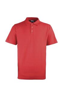Однотонная рубашка-поло из тяжелого пике с заклепками Premier, красный Premier.