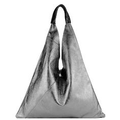 Треугольная кожаная сумка в стиле бохо с оловянным металликом | БЫЛБН Sostter, мультиколор
