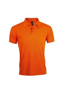 Однотонная рубашка-поло с короткими рукавами Prime Pique SOL&apos;S, оранжевый Sols