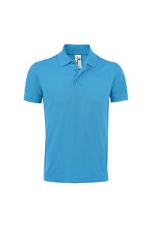 Однотонная рубашка-поло с короткими рукавами Prime Pique SOL&apos;S, синий Sols