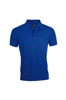 Однотонная рубашка-поло с короткими рукавами Prime Pique SOL&apos;S, синий Sol's