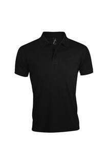 Однотонная рубашка-поло с короткими рукавами Prime Pique SOL&apos;S, черный Sol's