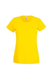 Легкая футболка с короткими рукавами Lady-Fit Fruit of the Loom, желтый