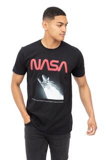 Хлопковая футболка Flight NASA, черный