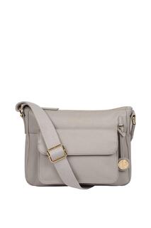 Кожаная сумка через плечо &apos;Tindall&apos; Pure Luxuries London, серый