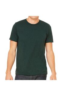 Однотонная футболка Triblend с круглым вырезом и короткими рукавами Bella + Canvas, зеленый
